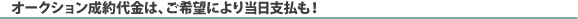 �I�[�N�V�����������́A����]�ɂ�蓖���x�����I
