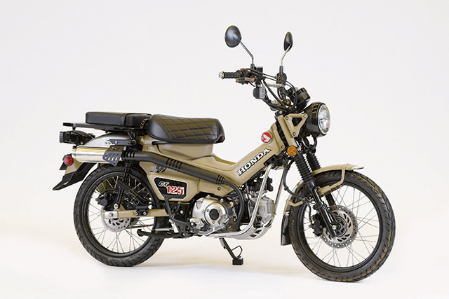 <center>世界初出展となった「CT125・ハンターカブ」</center>