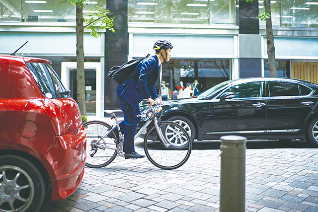 電車・バイク・自転車で、それぞれの通勤所要時間を自工会が検証