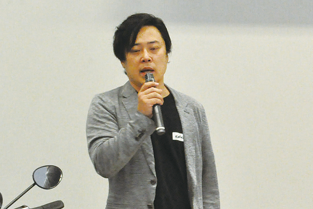 <center>JEMPA代表　鳴海禎造氏（glafit 株式会社）</center>