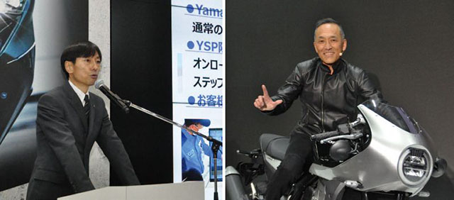 ヤマハ発動機販売石井謙司社長、ホンダモーターサイクルジャパン室岡克博社長