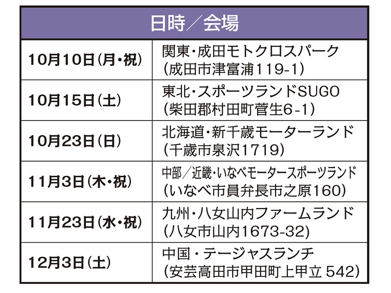 『bLU Camp（ブルーキャンプ）』は全国6会場で開催