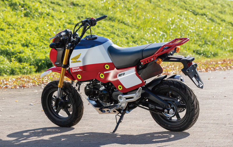 他のホンダ人気3機種とは異なるパフォーマンスがGROMの大きな魅力だ