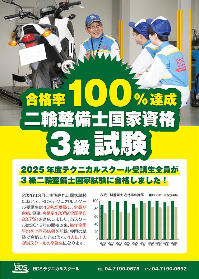 合格者の4人に1人がテクニカルスクール受講生