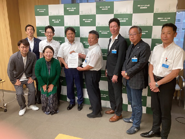 都議会都民ファーストの会にも同様の要望書を提出