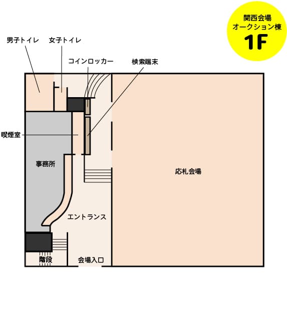 関西会場施設図1F